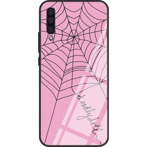 Spider Web Jesse Jo Stark Tempered Glass Case For Samsung A51 A71 A31 A40 A50 A70 A20e A21S A12 A32 A52 A72 Cover