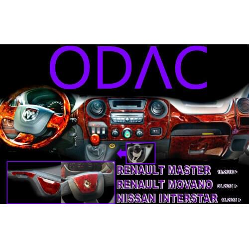 Nissan Interstar, Renault Master, Movano - Dashboard Kit, ODAC Tuning, Interior Stickers, Vehicle, Car Accessories