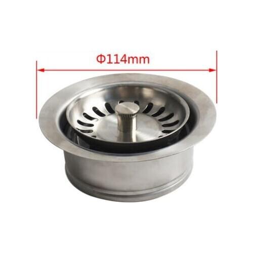 Stainless Steel Crusher Interface Parts, Circular Sink Connection Seat 114mm