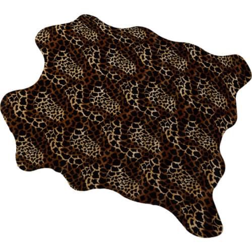 Imitation Animal Skin Cow Zebra Rug Decorative Carpets For Living Room Bedroom Anti Slip Mat Home Decoration