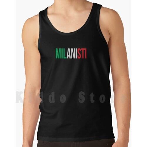 Italy Tank Tops Vest Sleeveless Club Football Italia Interisti Interista Rossoneri I Rossoneri Inter