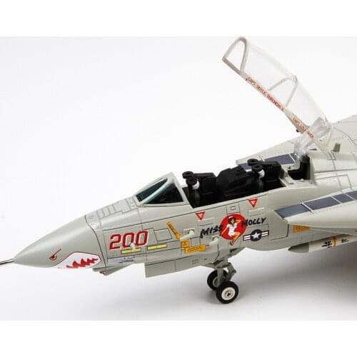 Diecast 1:72 Scale F-14A Fighter SUNDOWNER Airplane Model Metal Aircraft Static Display Adult Collection Gift Mini Toys for Boy
