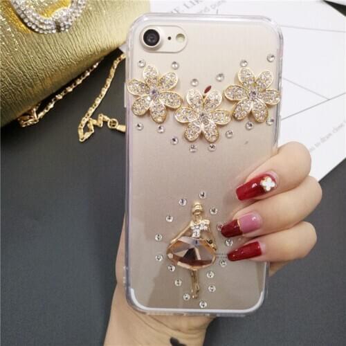 Fashion Phone Case For iPhone X XS 11 12 mini Pro Max XR 6S 7 8 PLUS Rhinestone Soft TPU Case Bling Diamond cover Case