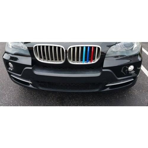Grille Grill Trim Stripe for BMW E34 F10 F20 E92 E38 E91 E53 E70 X5 M M3 GT Upgrade Grill M Style