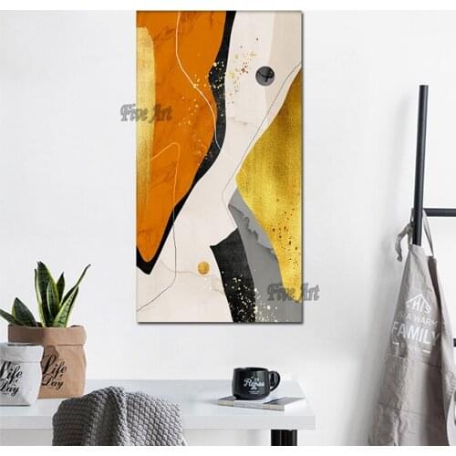 New Foil Artwork Large Size Wall Picture For Living Room Abstract Home Decor Modern Hand Painted Oil Painting Unframed