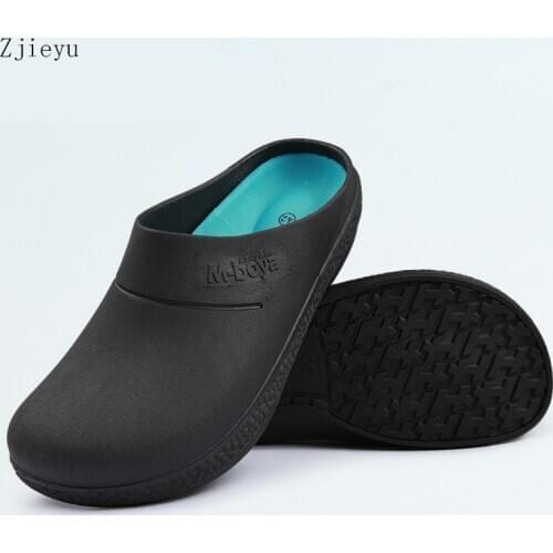 New black Chef safety shoes light non-slip shoes with breathe hotel work shoes kitchen shoes