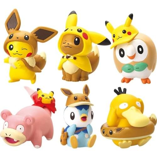 Bandai Pokemon Gacha Pikachu Ornaments Ibrahimovic Round Penguin Silly Beast Can Reach Duck Wood Wooden Owl
