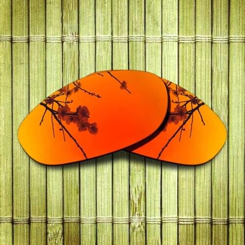 Polarized Replacement Lense For-Oakley Monster Dog Sunglasses Frame True Color Mirrored Coating - Fire Red Color Options