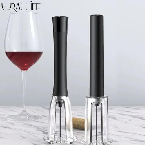 Urallife KH1 Air Pressure Corkscrew Piston Style Sparkling Champagne Wine Bottle Opener Multi-Functional Can Opener Tool For Bar