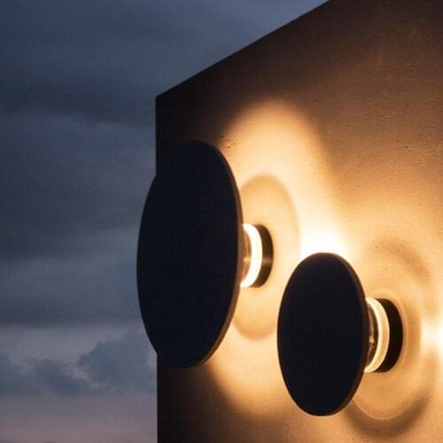 Modern wall hanging simple lighting living room art deco luxury background designer bedroom bedside round wall lamp