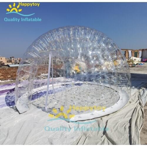 Waterproof camping tent clear inflatable bubble tent / inflatable igloo camping dome tent