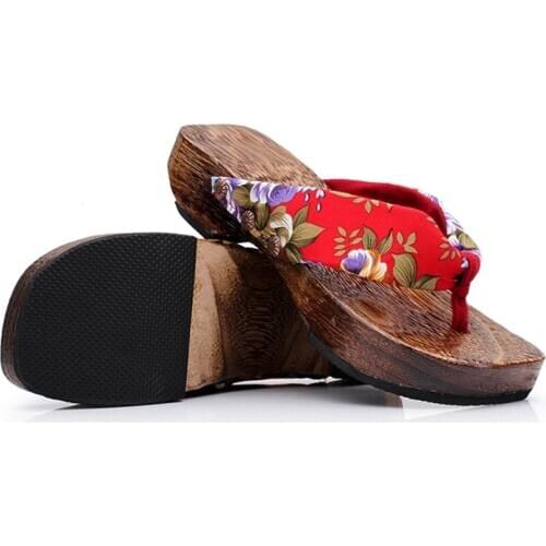[wamami] 99# Adult Lady Wood Geta Yukata Kimono Shoes Sandals Cosplay Geta 23cm