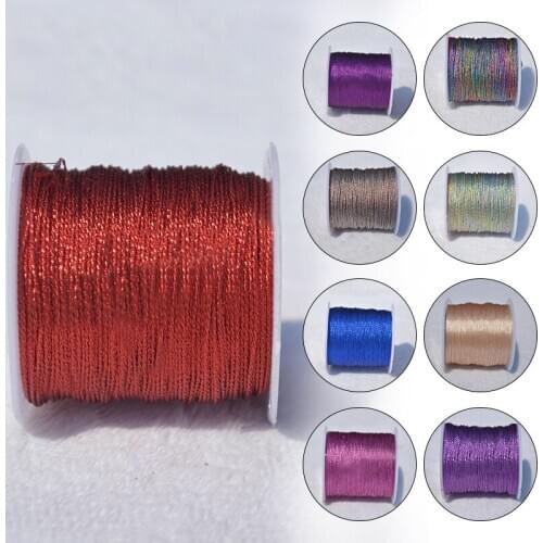 0.2/0.4/06/0.8mm Leather Line Waxed Cord Cotton Thread String Strap Necklace Rope For Jewelry Making DIY Bracelet Supplies