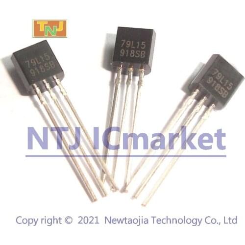 50 PCS 79L15 TO-92 L79L15 LM79L15 100mA Negative-Voltage Regulators Transistor