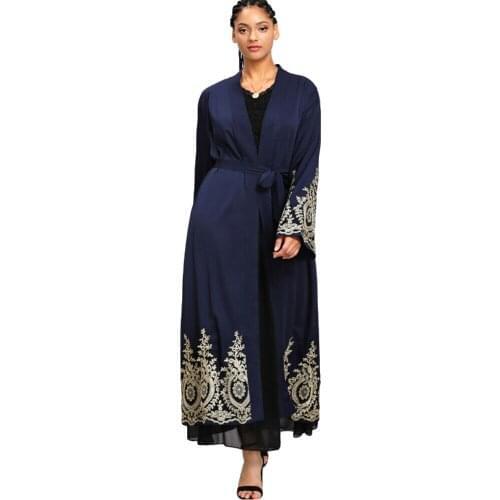 Dubai Style Abaya Women Cardigan Muslim Burkha Jalabiya Maxi Dress Kaftan Kimono Turkey Ramadan Islamic Ladies Robe Clothing New