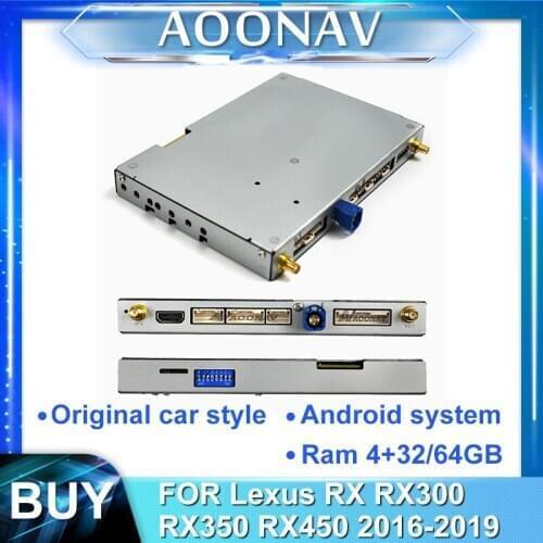 2din android car radio Decoding Box for-Lexus RX RX300 RX350 RX450 2016-2019 car GPS navigation Video Interface Decoding tool