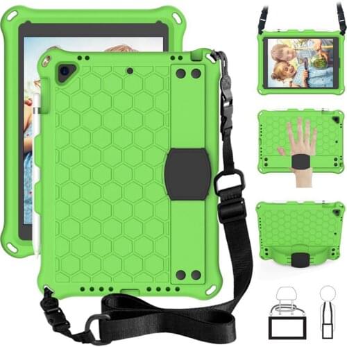 For ipad pro 11 case with stand function and strap for ipad mini tablets cover for ipad 7th generation case for ipad air 2 3