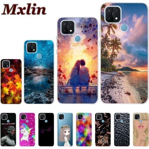 For OPPO A15 2020 Case New Silicone Soft TPU Landscape Phone Cover For OPPO A15 Case OPPOA15 CPH2185 A 15 Back Funda Coque 6.52"