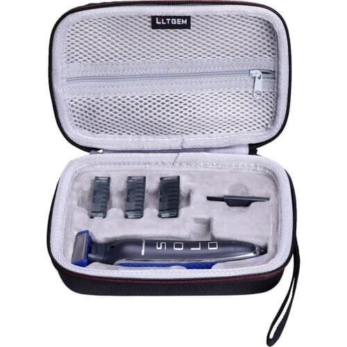 LTGEM Black EVA Hard Case for Micro Touch SOLO Rechargeable Full Body Trimmer and Shaver