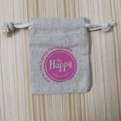 1000pcs jute linen drawstring bag pouch custom 7*9cm jewelry gift bag with custom logo printing and free shipping