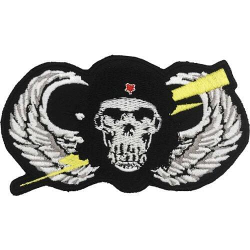Ernesto Guevara SUKLL Embroidered punk biker Patches Clothes Stickers Apparel Accessories Badge