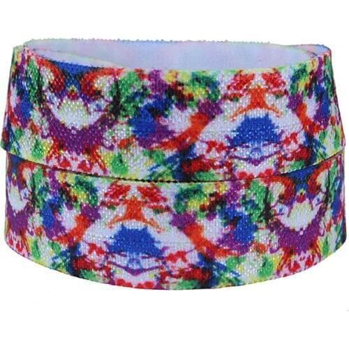 FLRA ElasticNew popular paint splash fold over elastic ribbon