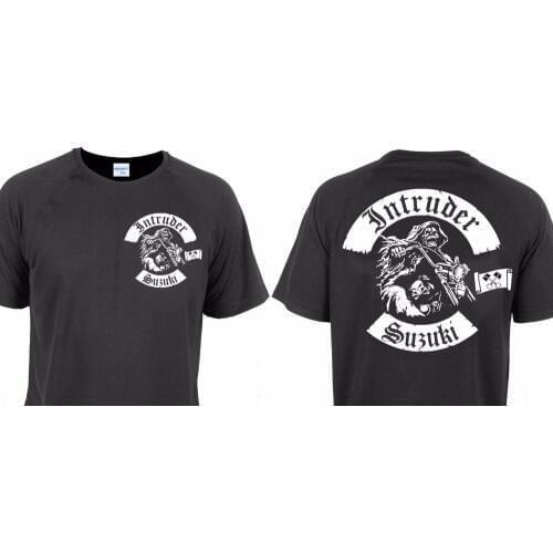 2019 New Fashion Mens T-Shirts Summer Short Sleeves Cotton T-Shirt Intruder Cruiser Chopper Motorcycle Rockers Tee shirts