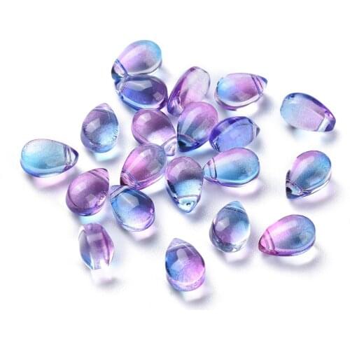Water Drop Glass Seed Beads Transparent Glass Beads DIY Bracelet Necklace Beads For Jewelry Making DIY Earring Necklace