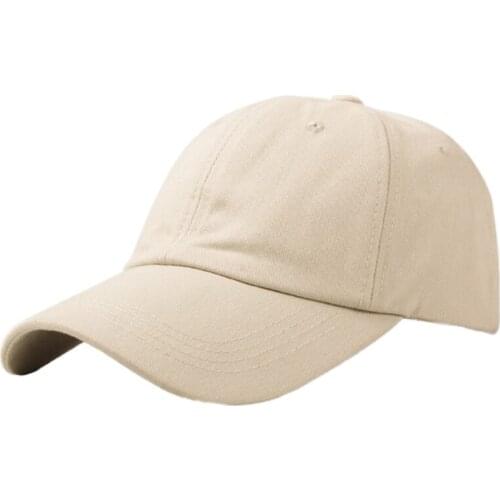 Korean Style Unisex Cotton Baseball Cap Simple Solid Color 6-Panel Outdoor Sport Hip Hop Adjustable Snapback Trucker Hat