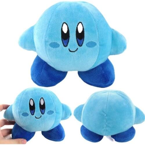 14Cm Kawaii Kirby Adventure Game Animal Pendant Sof Kawaii Special Blue Kirby Star Stuffed Plush Keychain Dolls Adult Kids Toys