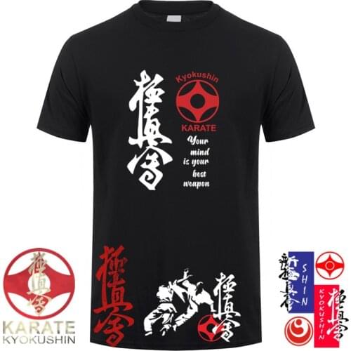 Kyokushin Karate Masutatsu Oyama Japan T Shirt Mens Cotton Short Sleeve Kyokushinkai Kyokushin Tshirt Top Tees