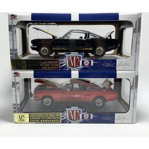 M2 machines 1:24 1966 Shelby GT350H hood and trunk open Limited die-cast metal car model