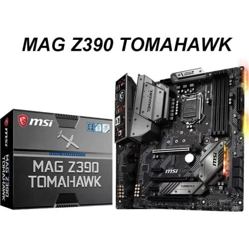 NEW For MSI MAG Z390 TOMAHAWK Motherboard LGA1151 4400MHz DDR4 64GB MSI Z390 PCI-E 3.0 Intel Z390 Original Desktop Mainboard