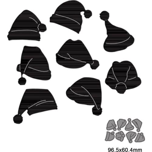 Metal Cutting Dies Cut Die Mold Christmas Hat Decoration Scrapbook Paper Craft Knife Mould Blade Punch Stencils New
