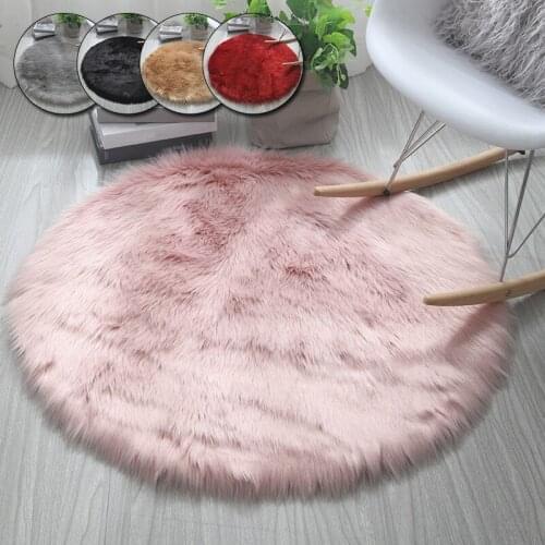 Soft Artificial Sheepskin Rug Carpet Artificial Wool Warm Hairy Plush Carpets Seat Fur Area Rugs Bedroom Mat Sofa Office Cushion