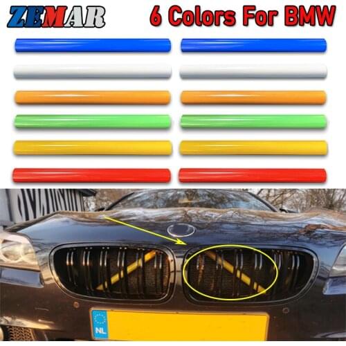Car Front Grille Trim Strips Cover Stickers For BMW 1 2 3 4 Series F30 F31 F32 F33 F34 F35 F36 F20 F21 F40 F22 F23 Accessories