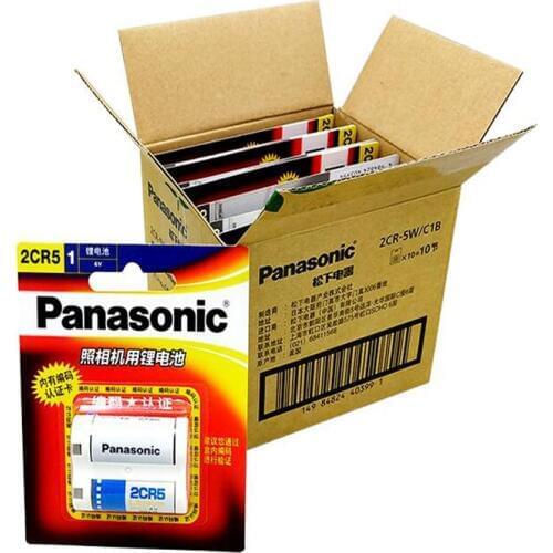 Panasonic 2CR5 6V 1500mah Lithium Battery Camera Non-rechargeable Batteries 2CR5