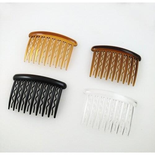 10pcs/lot 17 tooth retro plastic hair comb 8*5cm high quality non-breakable wave teeth environmentally friendly material
