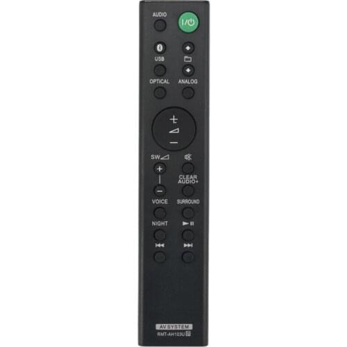 RMT-AH103U Remote Control for Sony Sound Bar HT-CT80 SA-CT80 HTCT80 SACT80 SS-WCT80 RMTAH103U