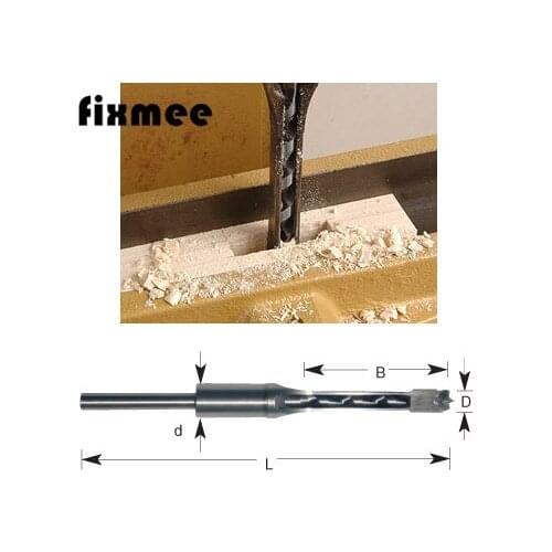 Fixmee Chisel Woodworking 12mm HSS Square Hole Saw Wood Drill Bit Mortising