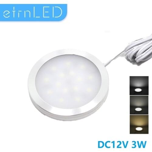 EtrnLED 12V Spot LED Cars Interior Lighting Roof Ceiling 3W Cabinet Lamp Camper RV Trailer Boat Light Surface Mounted Dimmable
