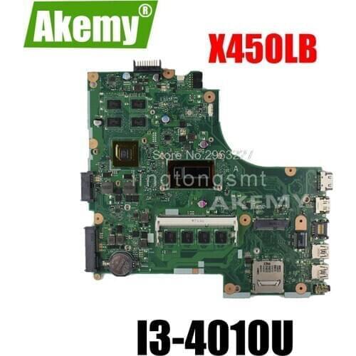 X450LB For Asus Laptop motherboard X450LC REV2.2 On board I3-4010U GeForce GT740M fully tested & working mainboard
