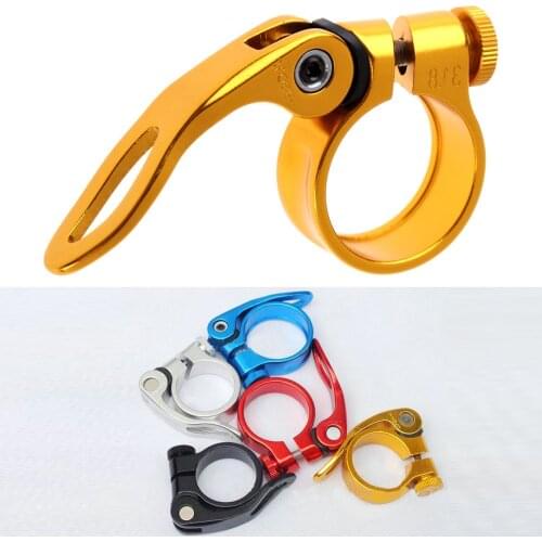 MTB Bike Cycling Saddle Seat Post Clamp Quick Release QR Style New 31.8mm Aluminum Alloy Bicycle Part Fit for 27.2mm Seatpost
