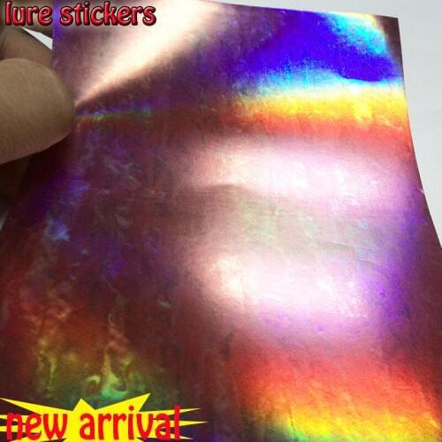 10CM*15CM artificial fish scale skin jig sticker hard baits lure stickers SIZE K03 10papers/lot