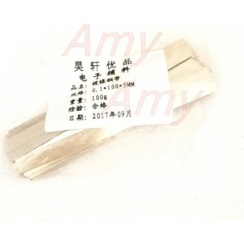 100*5MM 18650, lithium battery connection piece, nickel plated steel belt battery, power battery fittings, nickel flake