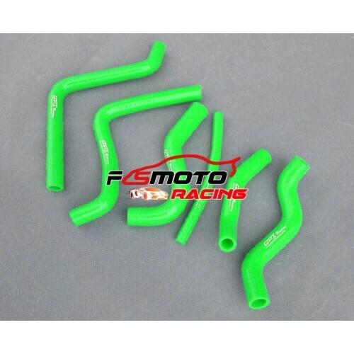 6PCS GREEN FOR Honda CR125R CR125 CR 125 R 125R 2000 2001 2002 Silicone Radiator Hose 2-stroke 123cc 01 02