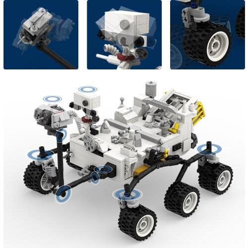 MOC Mars Star Rover Speace Fight Model Wars DIY City Toys Transport Building Blocks Bricks Kids Boys Gift 735pcs