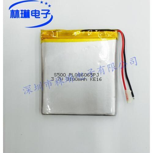 086065P 806065P 3100MAH with protective board 3.7V mobile power battery polymer lithium battery Rechargeable Li-ion Cell