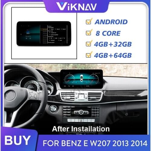 Android car radio for-Benz E W207 2013 2014 multimedia player stereo GPS navigation tape recorder support carplay 10.25 inch