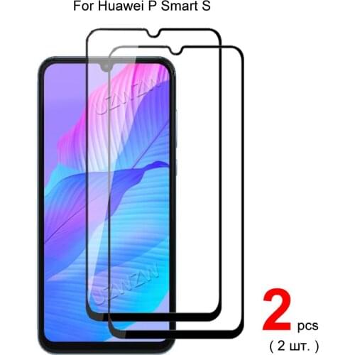 2pcs For Huawei P Smart S Full Cover Tempered Glass Screen Protector Protective Glass Guard Film